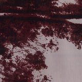 Dark Red Animal Print Chiffon, Polyester