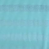 Aqua Horizontal-Stripe Knit, Polyester — texture