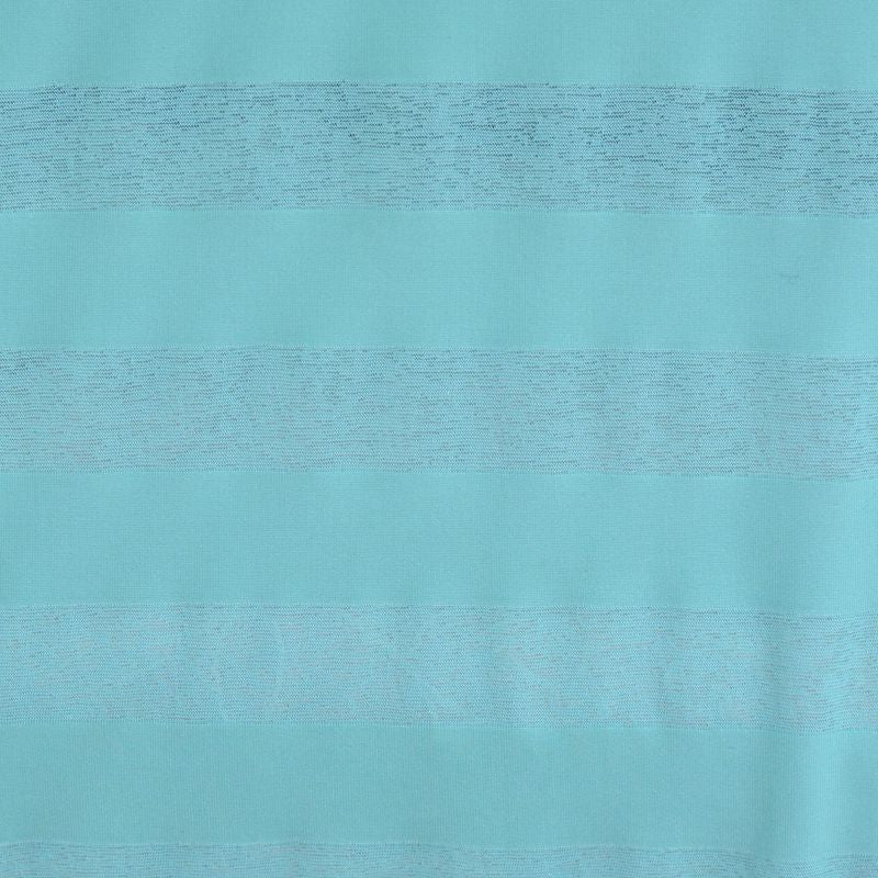 Aqua Horizontal-Stripe Knit, Polyester