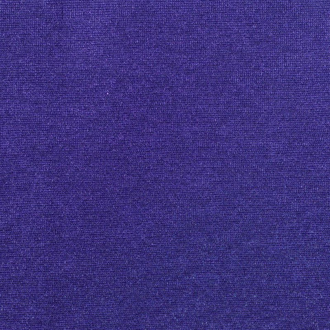 Slub Polyester Stretch Knit Fabric, 155 gsm, 150 cm — Navy