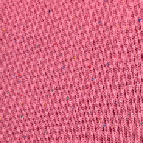 Pink Marl Jersey Knit, Polyester, 150 gsm