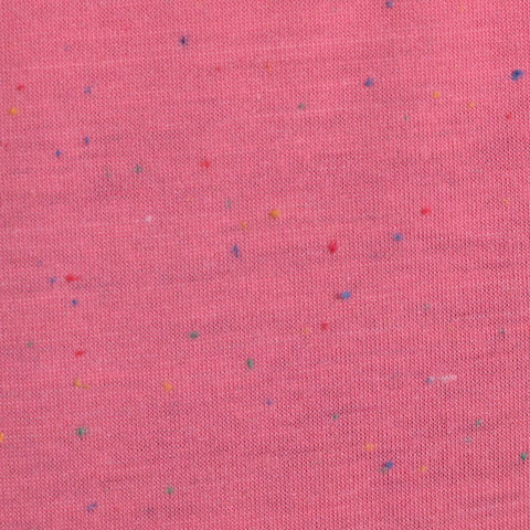 Pink Marl Jersey Knit, Polyester, 150 gsm
