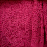 Magenta Floral Jacquard, Polyester — texture