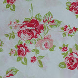 Pink Roses Poplin, Cotton — texture