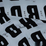 100% Polyester Linen-Look Fabric, 130 gsm, 150 cm — Black — texture