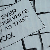 Black Geometric-Grid Woven, Polyester — texture