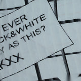 Black Geometric-Grid Woven, Polyester
