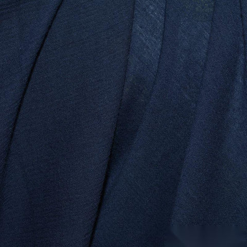 100% Cotton Crepe Fabric — Navy