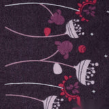Plum Floral Knit, Polyester