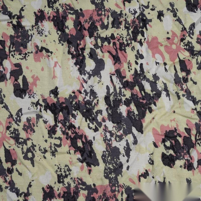 Light Yellow Camo Knit, Spandex