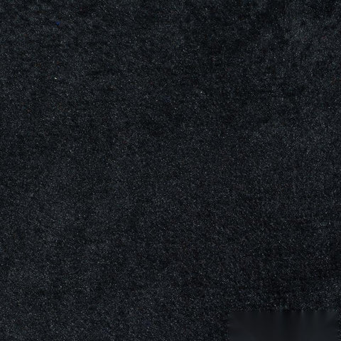 100% Polyester Velvet Fabric, 380 gsm, 160 cm — Black