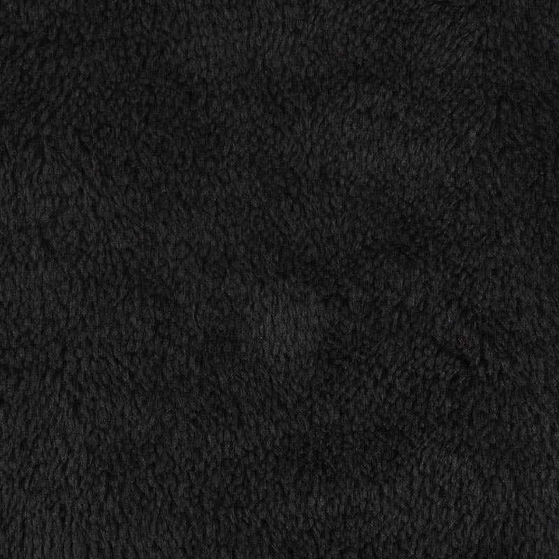 100% Polyester Minky Fabric, 186 gsm, 158 cm — Black
