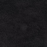 100% Polyester Minky Fabric, 186 gsm, 158 cm — Black