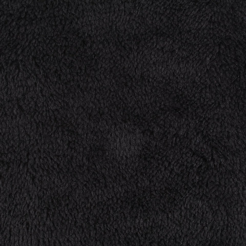 100% Polyester Minky Fabric, 186 gsm, 158 cm — Black