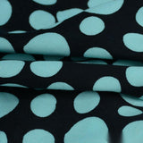 Light Blue Dots Woven, Viscose