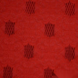 Red Tone-on-Tone Floral Jacquard, Polyester