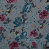 Pink Bold-Floral Voile, Viscose