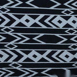 Black Horizontal-Band Woven, Viscose