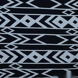 Black Horizontal-Band Woven, Viscose — texture