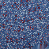 Red Flowers Woven, Viscose — texture