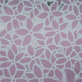 White Floral Knit, Nylon-Cotton