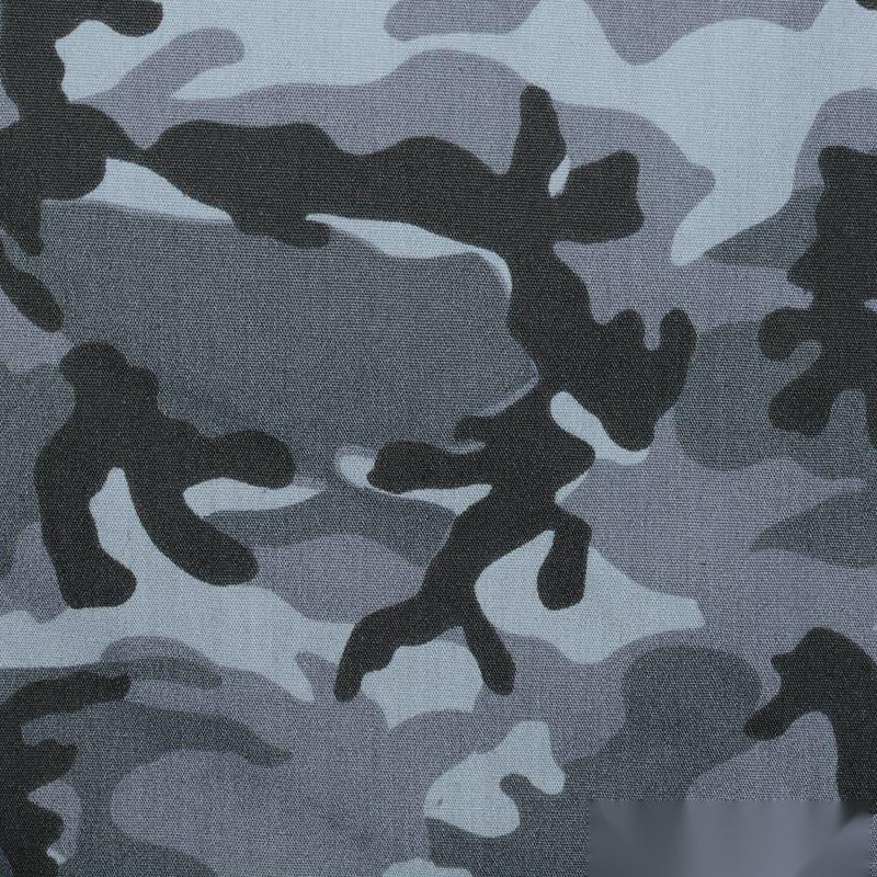 Grey Camo Woven, Poly-Cotton