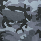 Grey Camo Woven, Poly-Cotton