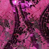 100% Polyester Knit Fabric, 220 gsm, 140 cm — Purple — texture