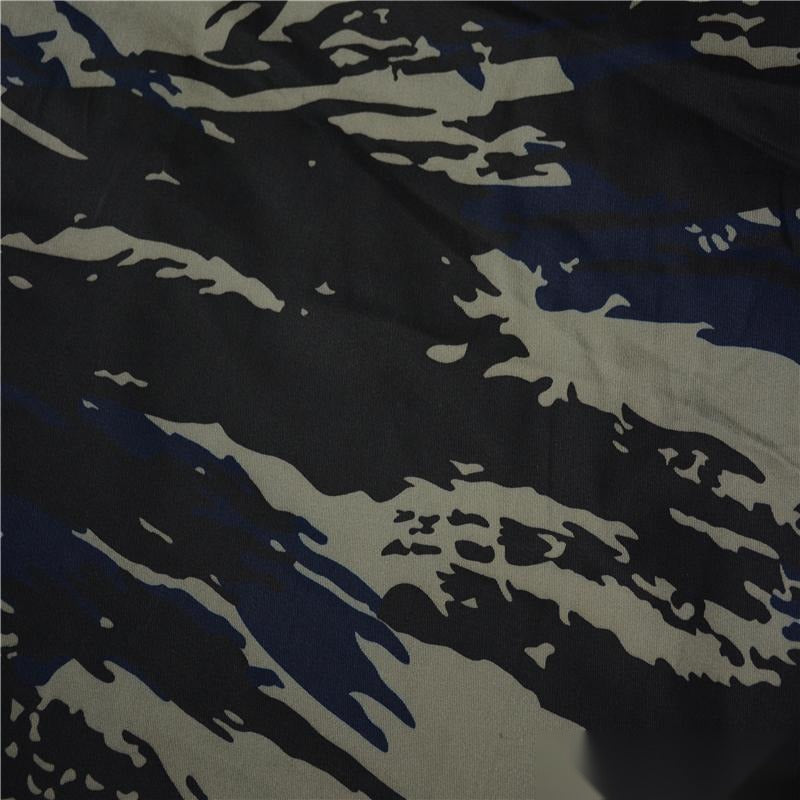 Dark Grey Bold-Camo Woven, Poly-Cotton