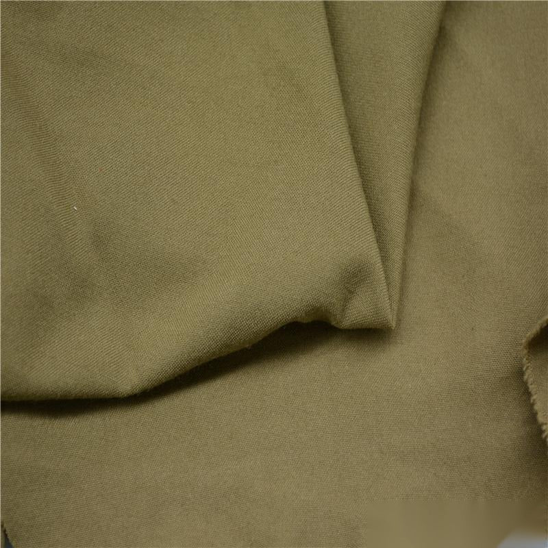 Polyester Cotton Twill Fabric, 185 gsm — Khaki