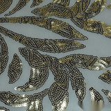 Gold Sequin Mesh, Polyester — texture