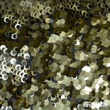 Gold Sequin Mesh, Nylon-Poly