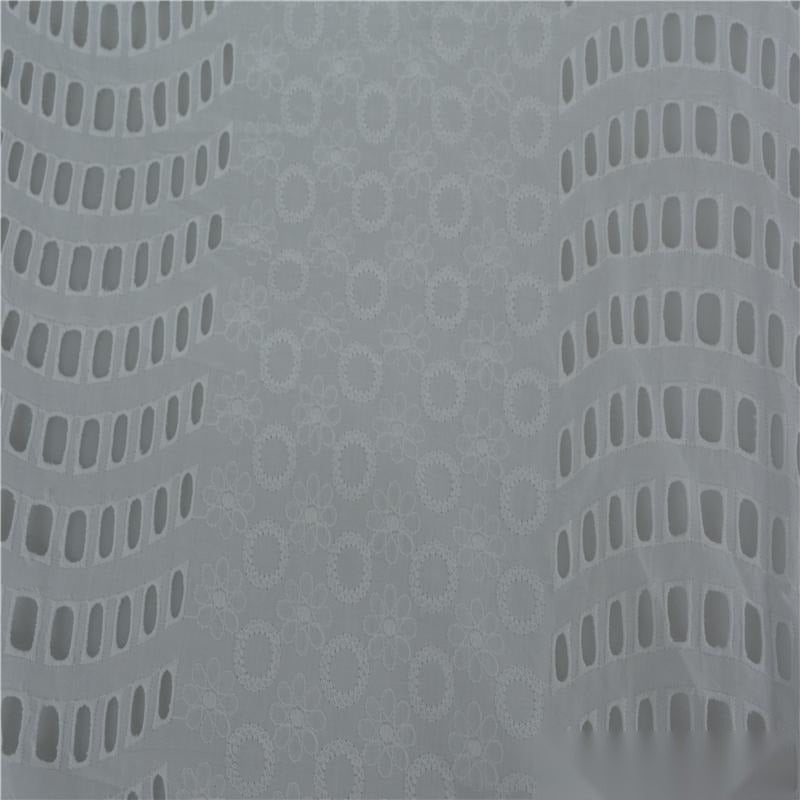 White Floral Woven, Cotton