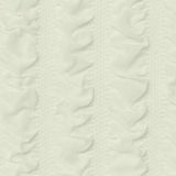 Jacquard Polyester Stretch Knit Fabric, 290 gsm, 155 cm — White