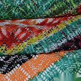 Jacquard 100% Polyester Jersey Knit Fabric, 200 gsm, 152 cm — Green — texture
