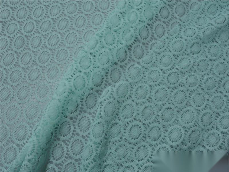 100% Nylon Lace Fabric, 70 gsm, 150 cm — Blue