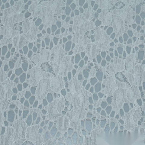White Floral Lace, Nylon, 106 gsm