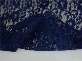 Navy Floral Lace, Nylon