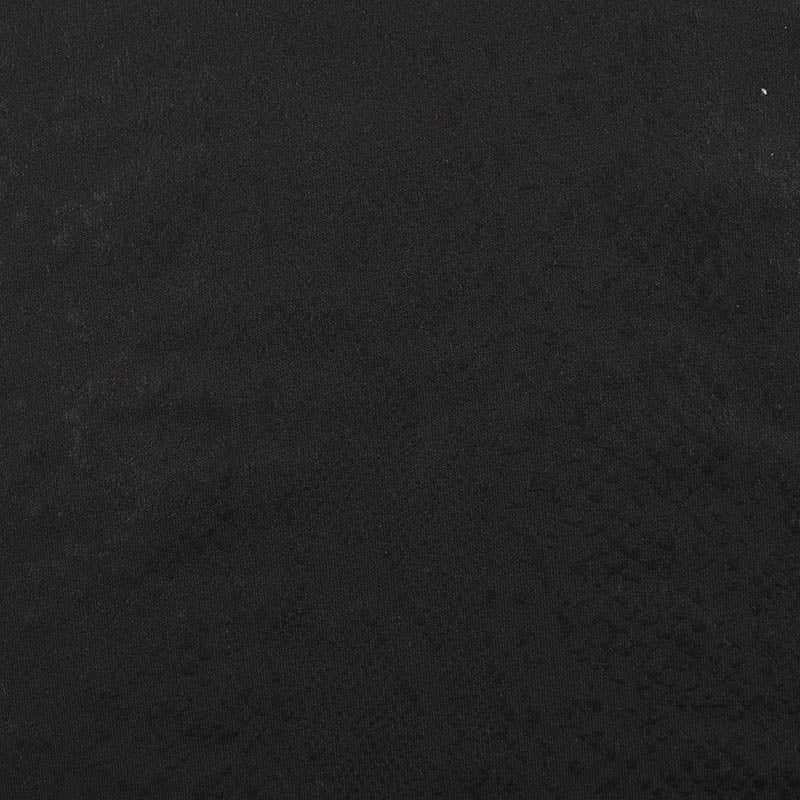 Polyester Stretch Knit Fabric, 285 gsm, 152 cm — Black