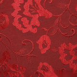 Red Tone-on-Tone Floral Satin, Polyester — texture