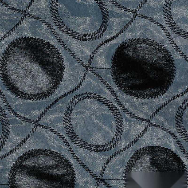 Black Lines Voile, Polyester