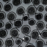 Black Circles Satin — texture