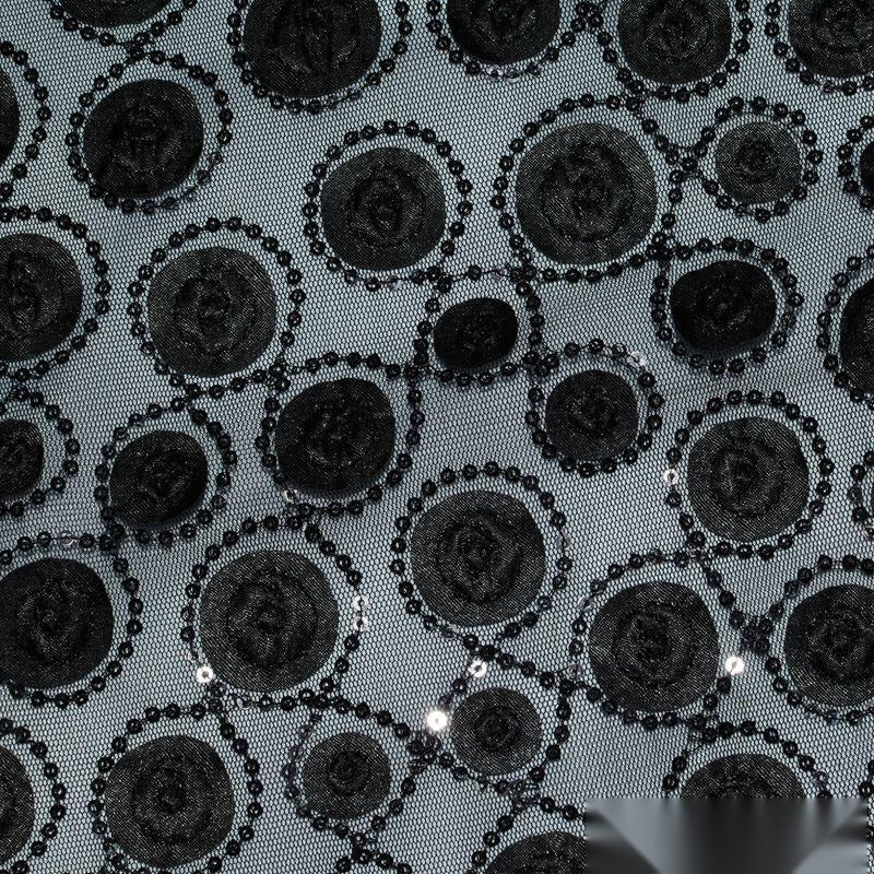 Black Circles Satin