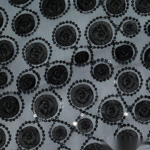 Black Circles Satin