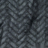 Dark Grey Herringbone Jacquard, Polyester