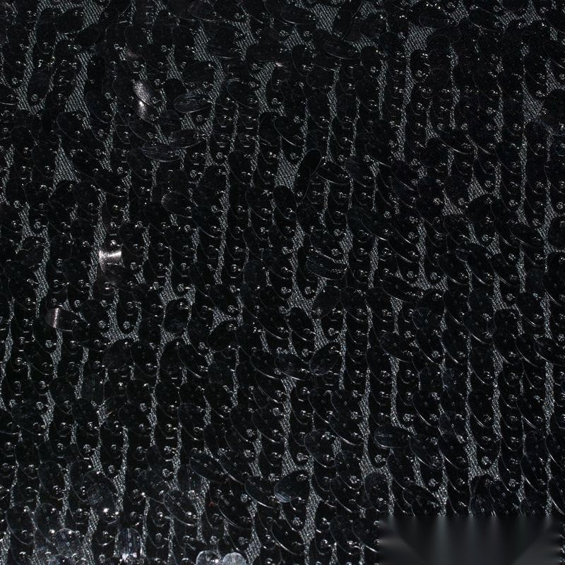 Black Sequins Mesh, Polyester