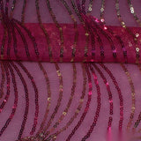 Pink Sequin Mesh, Polyester