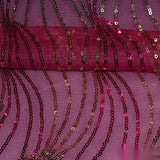 Pink Sequin Mesh, Polyester — texture