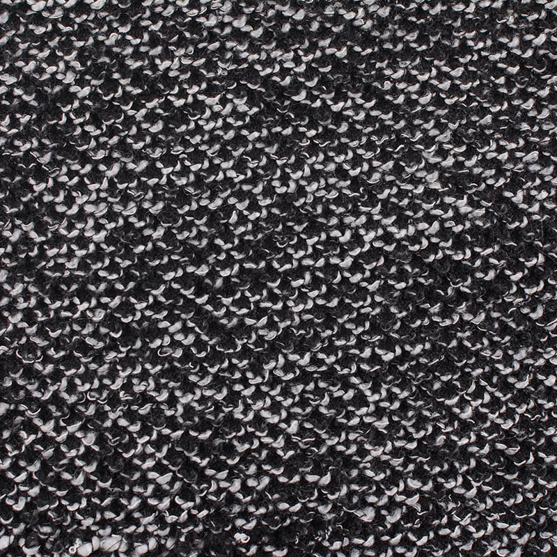 Black Marl Chunky Knit, Polyester, 331 gsm