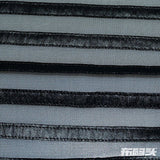 Striped 100% Polyester Knit Fabric, 120 gsm — Blue — texture